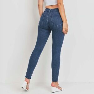 Just Black Denim Jeggings - Size 26, Color Dark Denim